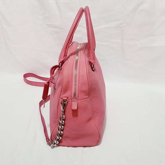 Michael Kors MK Studio Mercer Medium Duffel Satchel Shoulder Bag Pink - Picture 6 of 16